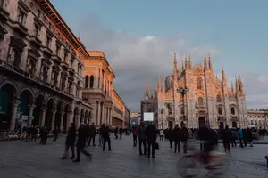 Vista sul Duomo di Milano.